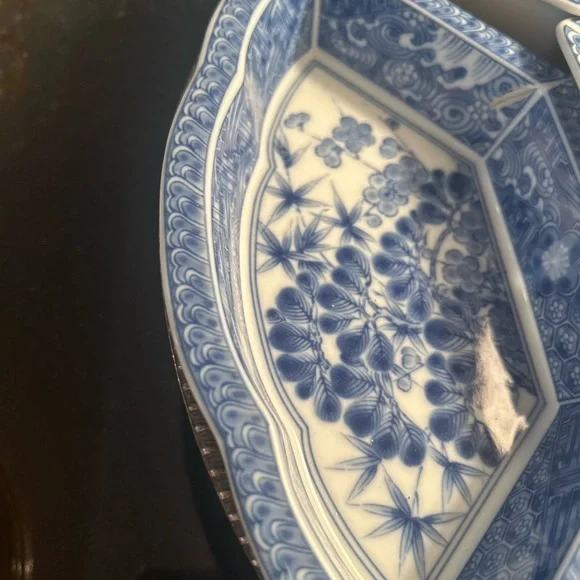 Blue and White Porcelain Serving Platter
